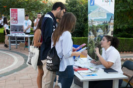 Welcome to UMA. Bienvenida a los alumnos de intercambio internacional de la Universidad de Málaga. Jardín botánico. Octubre de 2017