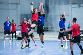 Partido Universidad de Montpellier - Universidad de Frankfurt. Categoría masculina. Campeonato Europeo Universitario de Balonmano. Antequera. Julio de 2017