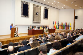 Homenaje al personal que cumple 25 años al servicio de la Universidad de Málaga y personal jubilado. Paraninfo. Julio de 2014