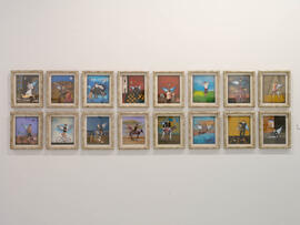 Exposición Lorenzo Saval. Sala de exposiciones del Rectorado. Febrero de 2008