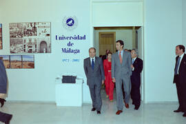 Inauguración del Rectorado por el príncipe Felipe. Málaga. Abril de 2002
