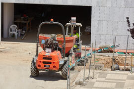 Obras del nuevo Pabellón de Gobierno. Campus de Teatinos. Mayo de 2021