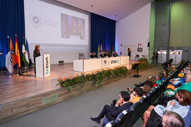 Intervención de Rosa María Ríos. Apertura del Curso Académico 2021/2022 de la Universidad de Málaga. Escuela Técnica Superior de Ingeniería Informática y Telecomunicaciones. Septiembre de 2021