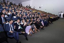 Público asistente al solemne Acto de Apertura del Curso Académico 2022/2023 de las Universidades Andaluzas. Escuela Técnica Superior de Ingeniería Informática y Telecomunicaciones. Septiembre de 2022