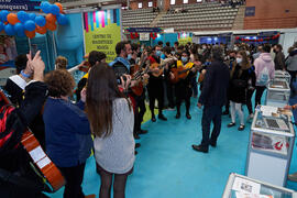 José Francisco Murillo visita la Jornada de Puertas Abiertas de la Universidad de Málaga. Complejo Polideportivo Universitario. Marzo de 2022
