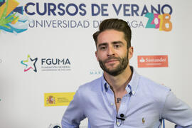 Pelayo Díaz. Curso "Influencers, camino al éxito". Cursos de verano 2018 de la Universidad de Málaga. Marbella. Julio de 2018