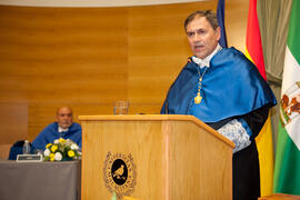 Francisco José Palma en la Investidura como Doctor "Honoris Causa" de Miguel Delibes de Castro por la Facultad de Ciencias de la Universidad de Málaga. Rectorado. Junio de 2014