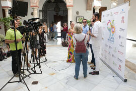 Manu Sánchez y Selu García Cossío. Curso "30 años de Carnaval de Cádiz, máximo exponente del humor crítico" . Cursos de Verano de la Universidad de Málaga. Vélez-Málaga. Julio de 2019