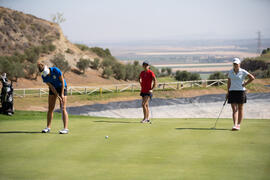 Jugada en el Campeonato Europeo de Golf Universitario. Antequera. Junio de 2019