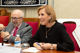 Ana María Sánchez Tejeda. Nombramiento de José Sánchez Maldonado como Alumno de Honor de la Facultad de Ciencias Económicas y Empresariales. Facultad de Ciencias Económicas y Empresariales. Diciembre de 2019