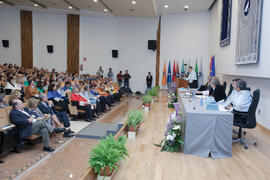 Investidura como Doctor "Honoris Causa" de Antonio Soler por la Facultad de Filosofía y Letras de la Universidad de Málaga. Paraninfo. Junio de 2016