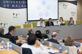 Encuentro de rectores de Brasil, Portugal y España: Fomento de la cultura emprendedora. Edificio del Rectorado. Octubre de 2015
