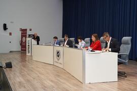 Intervención de Abraham Cortés. Debate electoral entre los candidatos a Rector de la Universidad de Málaga. Escuela Técnica Superior de Ingeniería Informática y Telecomunicaciones. Noviembre de 2023