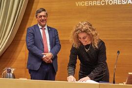 Toma de posesión de Sonia Osorio Algar como nueva Vicerrectora Adjunta de Formación para la Docencia y Atracción de Talento de la Universidad de Málaga. Edificio del Rectorado. Abril de 2024