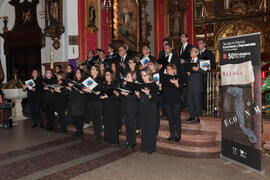 Concierto de Navidad de la Coral Sancti Petri homenaje a la Facultad de Económicas. Iglesia de los Mártires. Diciembre de 2015