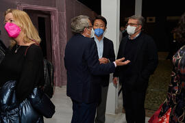 Inauguración de la exposición "Why not Korea?". Edificio del Rectorado de la Universidad de Málaga. Enero de 2022