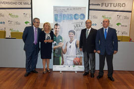 Presentación del evento deportivo UMA y Unicaja "Ser único, formamos equipo". Rectorado. Septiembre de 2013