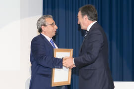 Entrega del Premio UMA Deporte 2017 a la Proyección y Divulgación del Deporte Universitario a la Academia Red-Blue - Liga Nacional de Fútbol Sala. Escuela Técnica Superior de Ingeniería de Telecomunicaciones. Junio de 2017
