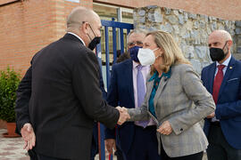 Visita de la Ministra de Economía Nadia Calviño a la Universidad de Málaga. Facultad de Ciencias Económicas y Empresariales. Enero de 2022