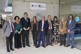 Foto de grupo. Inauguración la nueva Facultad de Psicología y Logopedia de la Universidad de Málaga. Campus de Teatinos. Octubre de 2022