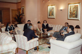 Visita del gobernador de Puerto Rico a la Universidad de Málaga y Obispado. 1993