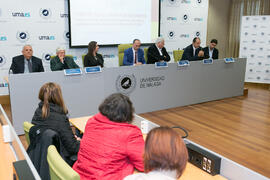 Mesa redonda. Jornada "Situación actual de Puerto Rico. Cooperación internacional y oportunidades de negocio en la isla". Edificio del Rectorado. Diciembre de 2017