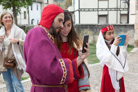 Momentos previos al estreno del documental "Kristina, princesa de Noruega". Covarrubias, Burgos. Octubre de 2015