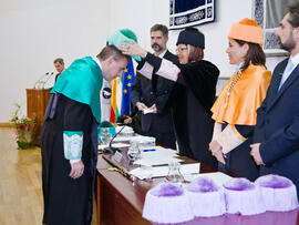 Investidura de nuevos doctores por la Universidad de Málaga 2010. Paraninfo. Enero de 2010