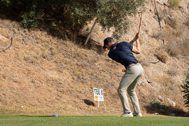 Jugador del equipo de la Universidad de Málaga. Campeonato Europeo de Golf Universitario. Antequera. Junio de 2019