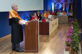 Intervención de Alejandro Portes en su investidura como Doctor "Honoris Causa" por la Universidad de Málaga. Paraninfo. Octubre de 2024