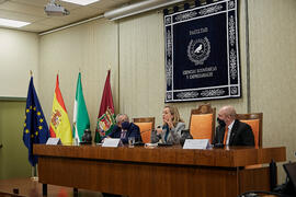 Encuentro con la Ministra de Economía Nadia Calviño en la Facultad de Ciencias Económicas y Empresariales de la Universidad de Málaga. Enero de 2022