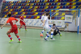 Partido Rusia contra República Checa. 14º Campeonato del Mundo Universitario de Fútbol Sala 2014 (FUTSAL). Antequera. Julio de 2014