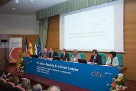 Inauguración de "The Social Dimension and Responsability of Universities". Presidencia Española de la Unión Europea. Rectorado. Mayo de 2010