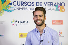 Pelayo Díaz. Curso "Influencers, camino al éxito". Cursos de verano 2018 de la Universidad de Málaga. Marbella. Julio de 2018
