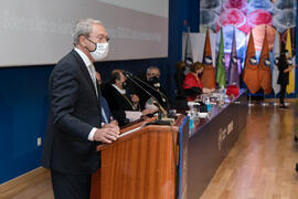 Intervención de Rogelio Velasco. Apertura del Curso Académico 2020/2021 de la Universidad de Málaga. Paraninfo. Septiembre de 2020