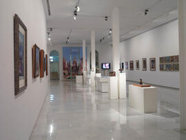 Exposición Lorenzo Saval. Sala de exposiciones del Rectorado. Febrero de 2008