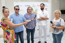 Manu Sánchez y Selu García Cossío. Curso "30 años de Carnaval de Cádiz, máximo exponente del humor crítico" . Cursos de Verano de la Universidad de Málaga. Vélez-Málaga. Julio de 2019