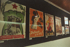 Inauguración de la exposición "Mujeres en la Guerra Civil". Abril de 1990