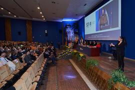 Laudatio de Carlos Camacho Peñalosa. Padrino en la investidura de Felipe Romera como Doctor "Honoris Causa" por la por la Escuela Técnica Superior de Ingeniería de Telecomunicación de la Universidad de Málaga. Paraninfo. Marzo de 2022