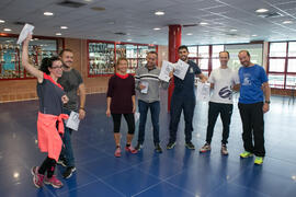 Participantes del taller de deportes de orientación. 7º Congreso Internacional de Actividad Física Deportiva para Mayores. Escuela Técnica Superior de Ingeniería de Telecomunicaciones y de Informática. Noviembre de 2017