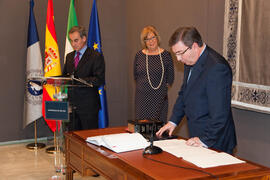Toma de posesión del equipo de gobierno de la Universidad de Málaga. Rectorado. Enero de 2012