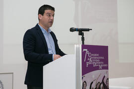 Cristóbal Ortega. Inauguración del 7º Congreso Internacional de Actividad Física Deportiva para Mayores. Escuela Técnica Superior de Ingeniería de Telecomunicaciones y de Informática. Noviembre de 2017