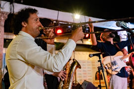 Concierto de Free Soul Band. Festival solidario en los Baños del Carmen. Cursos de Verano de la Universidad de Málaga. Málaga. Julio de 2019
