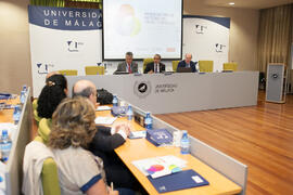Ceremonia de apertura del XVI encuentro de rectores de Brasil, Portugal y España. Edificio del Rectorado. Octubre de 2015
