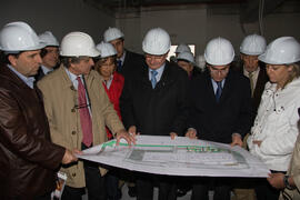 Visita del alcalde de Málaga a la ampliación del Campus de Teatinos de la Universidad de Málaga. Marzo de 2009
