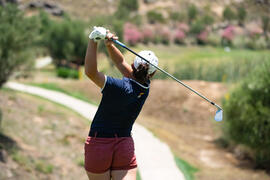 Jugadora de la Universidad de Málaga. Campeonato Europeo de Golf Universitario. Antequera. Junio de 2019