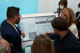 Inauguración de la exposición itinerante sobre el plan "Vive tu ciudad". Escuela Técnica Superior de Arquitectura de la Universidad de Málaga. Octubre de 2021