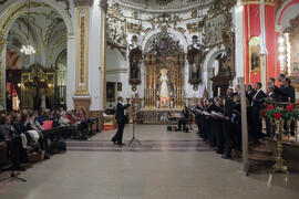 Concierto de Navidad de la Coral Sancti Petri homenaje a la Facultad de Económicas. Iglesia de los Mártires. Diciembre de 2015