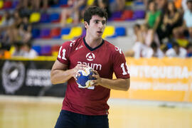 Partido Universidad del Miño - Universidad de Málaga. Categoría masculina. Campeonato Europeo Universitario de Balonmano. Antequera. Julio de 2017