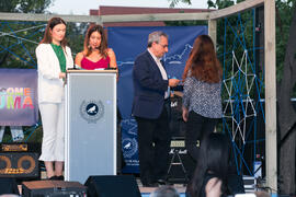 Entrega diplomas acreditativos del Centro Internacional de Español. Bienvenida a los alumnos de intercambio internacional de la Universidad de Málaga. Jardín botánico. Octubre de 2017